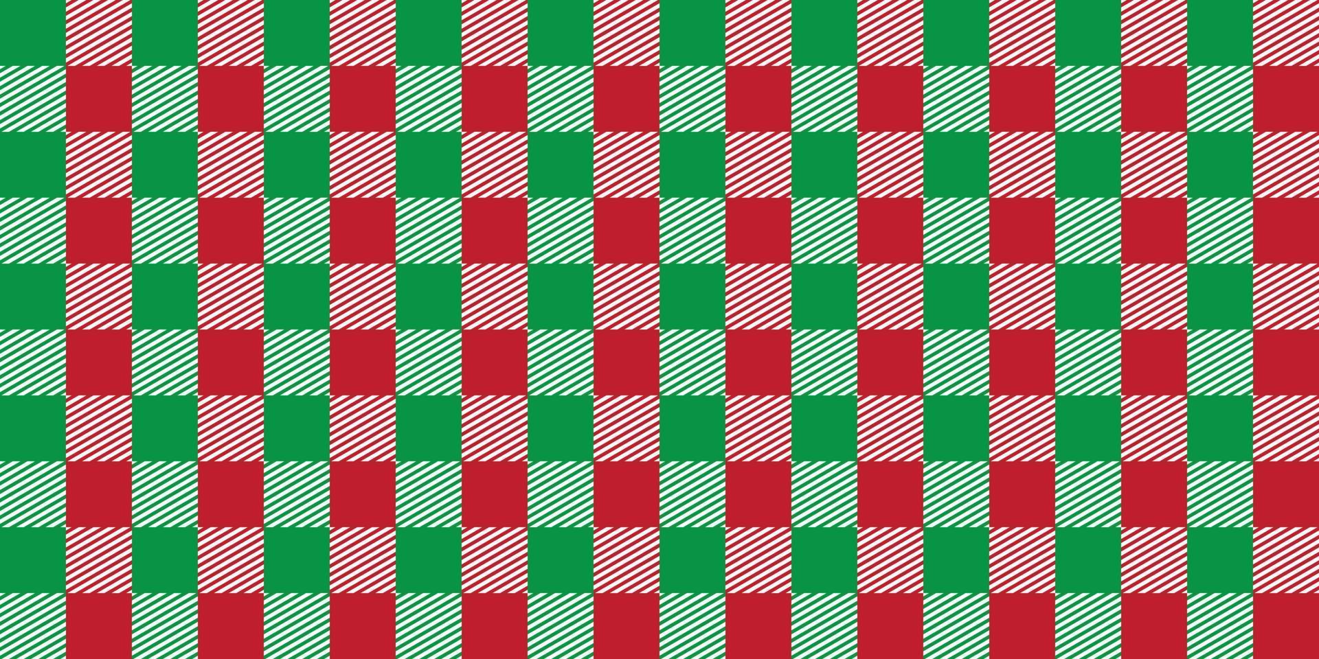 Christmas background with red and green on white colour, block pattern. Vector illustration.