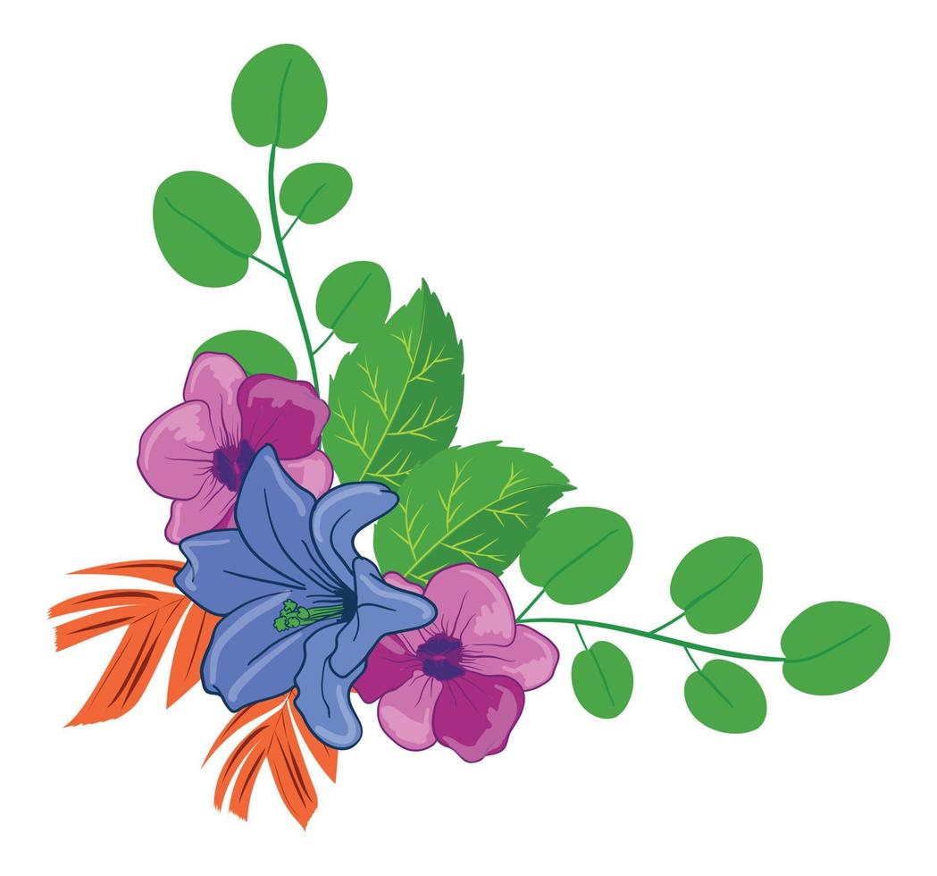 Flower Floral Illustrated Arrangement vector