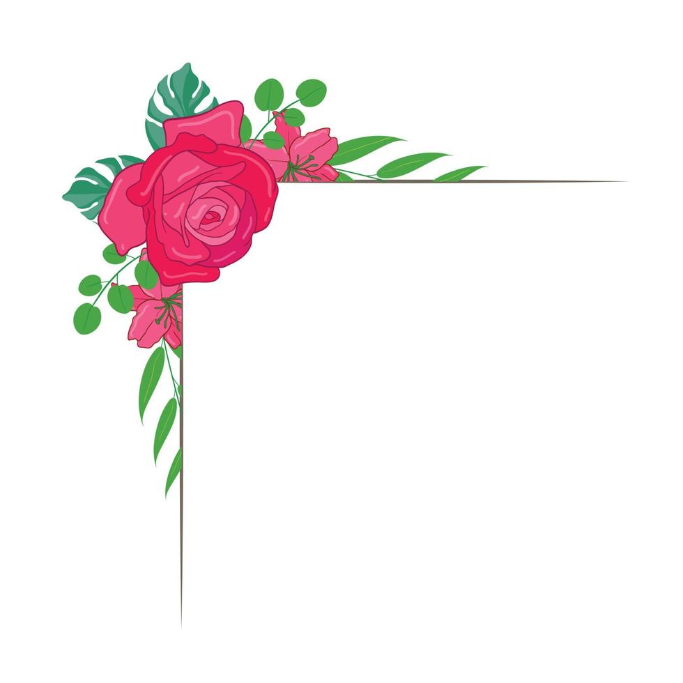 Flower Floral Illustrated Arrangement vector