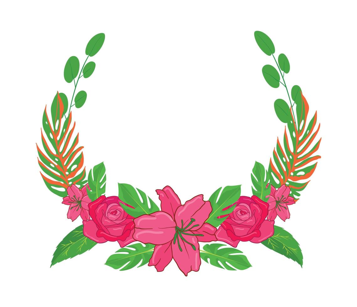 Flower Floral Illustrated Arrangement vector