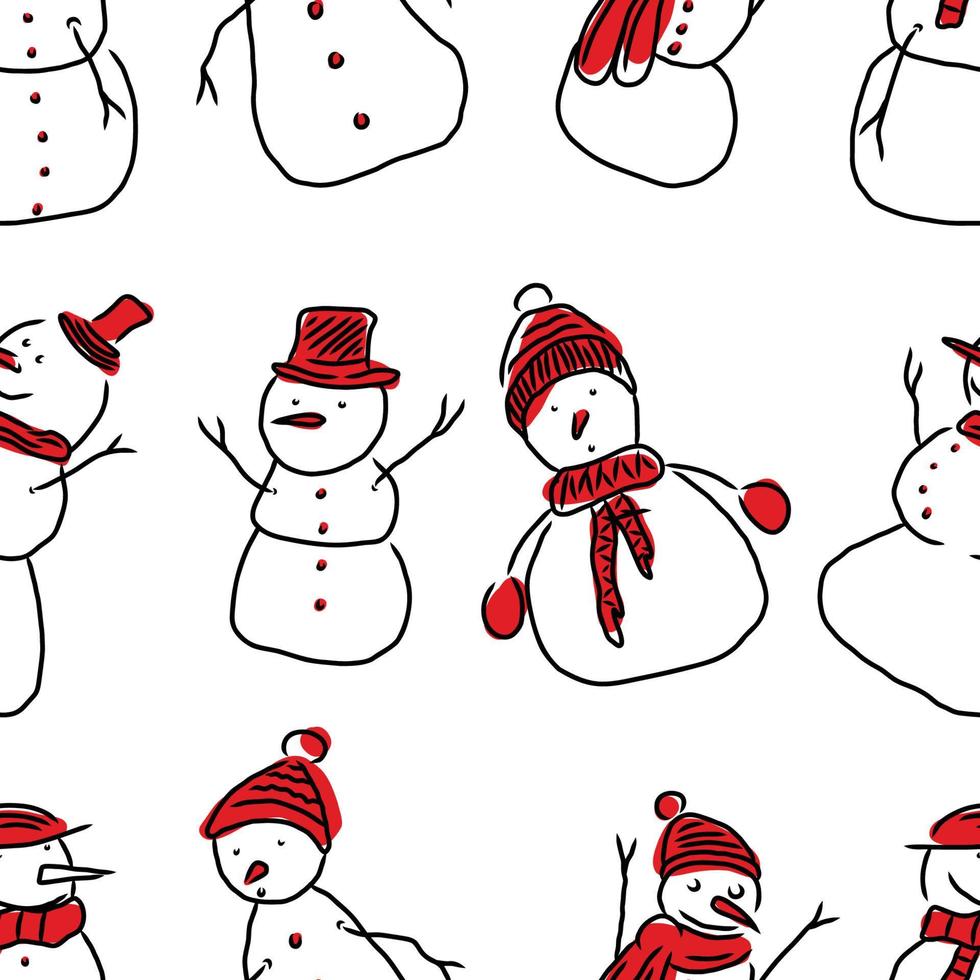 Pattern set collection of hand drawing Christmas giftbox decoration vector