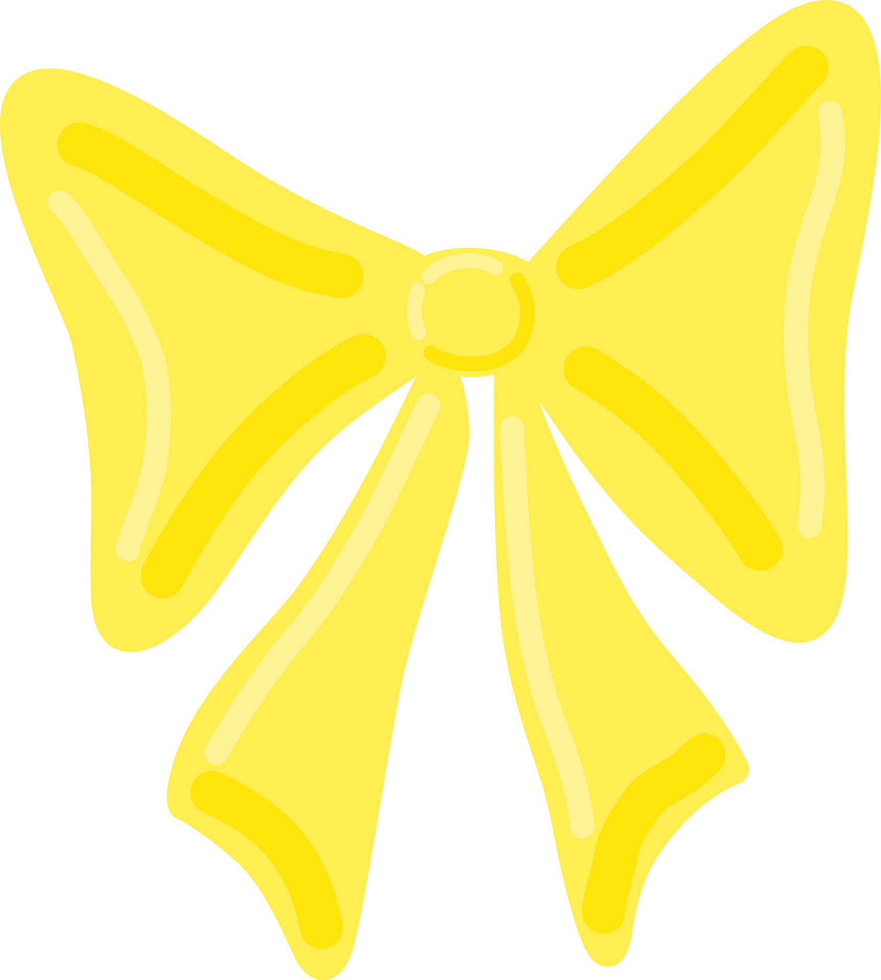 yellow bow clip art