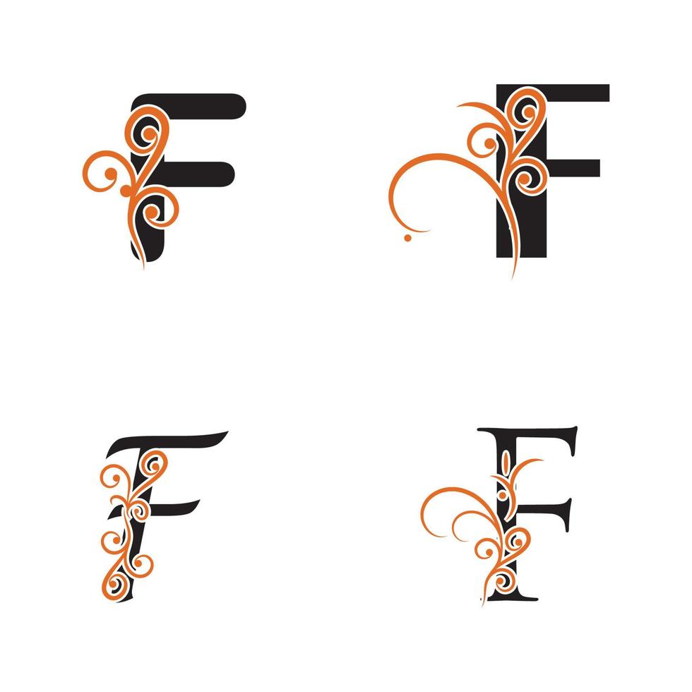 Creative Letter F Logo design vector template Symbol Logotype.