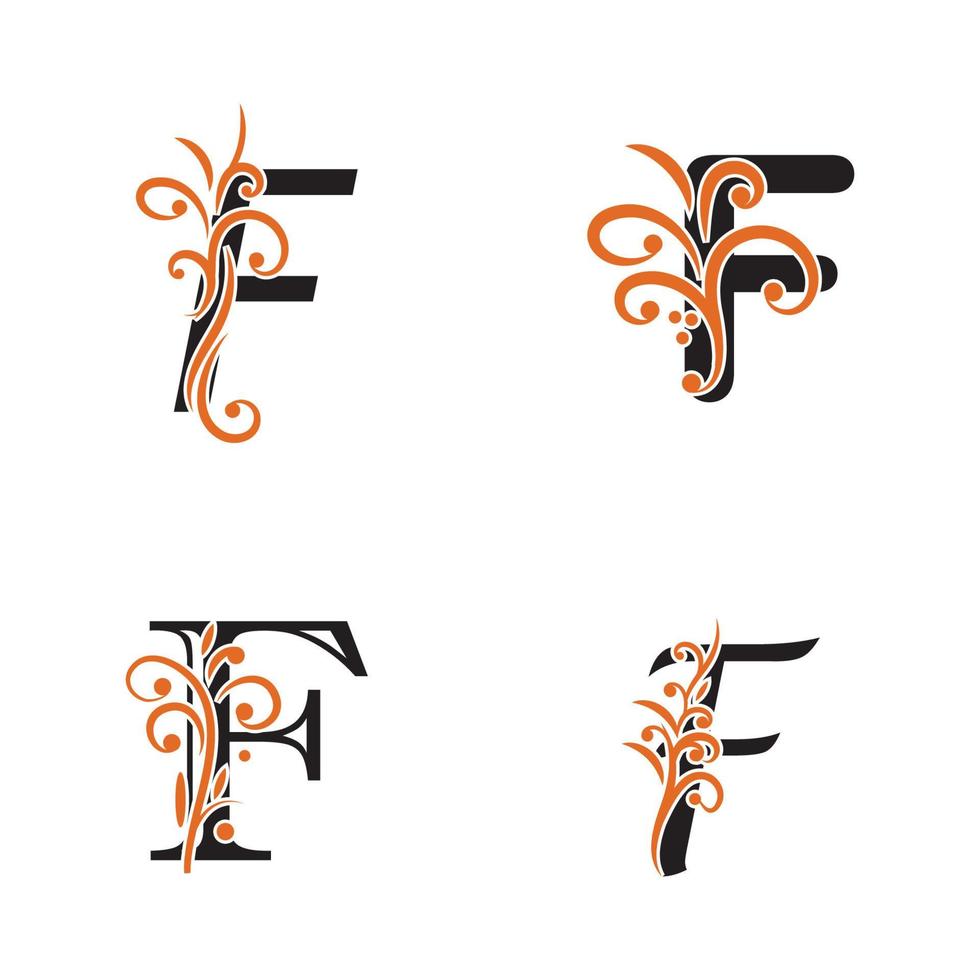 Creative Letter F Logo design vector template Symbol Logotype.