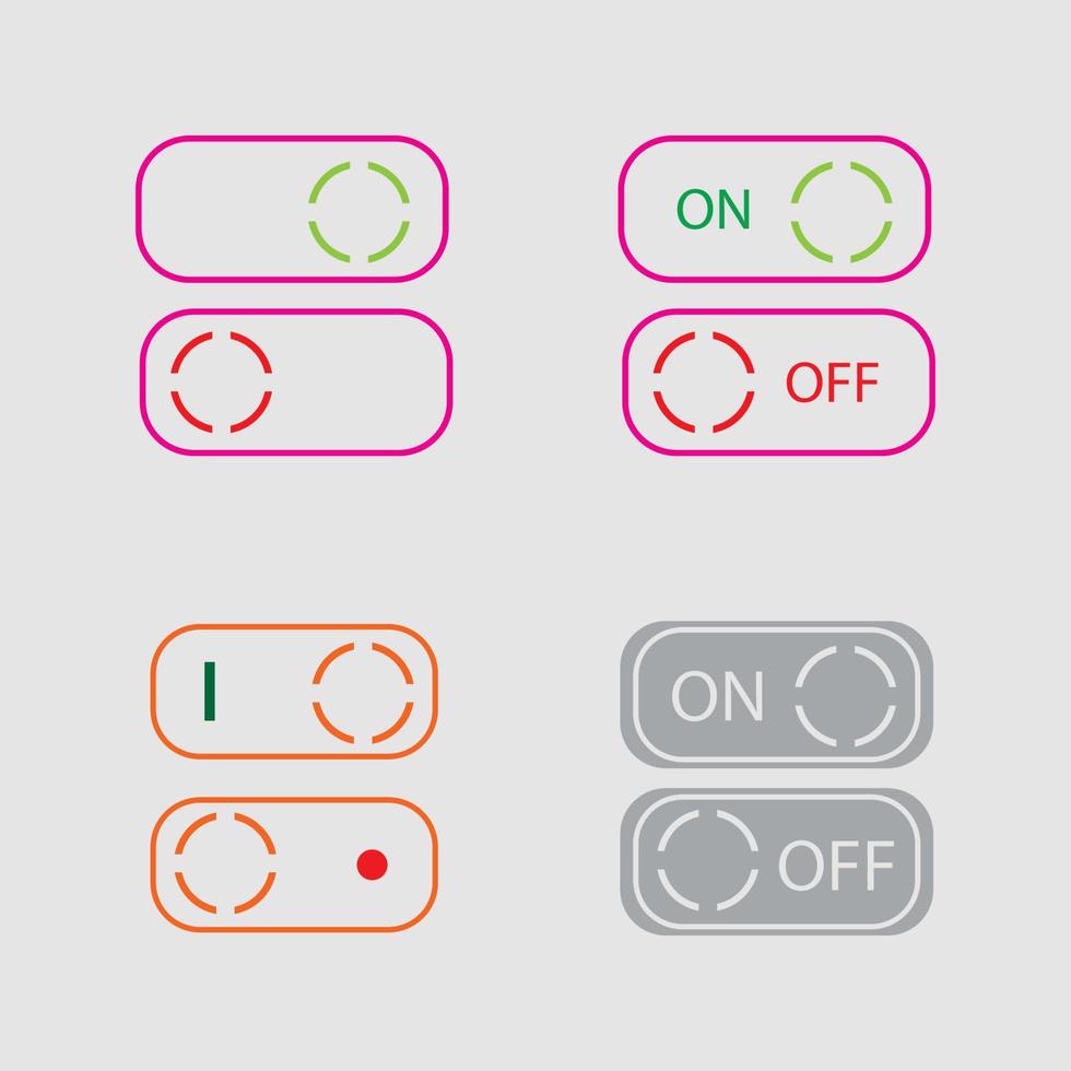 On Off Button Icon Vector Design Illustration