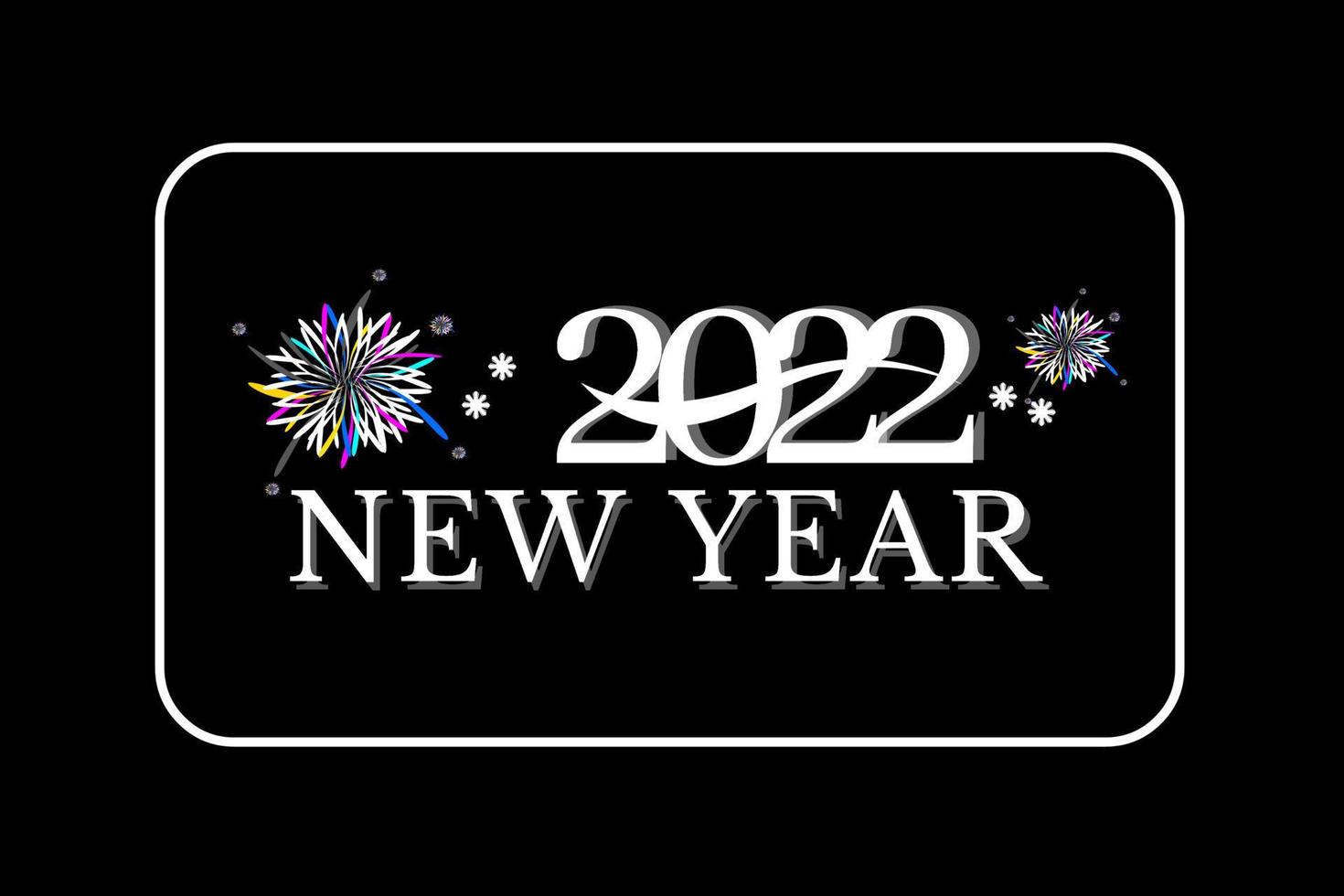 2022 New year celebration banner or flyer vector