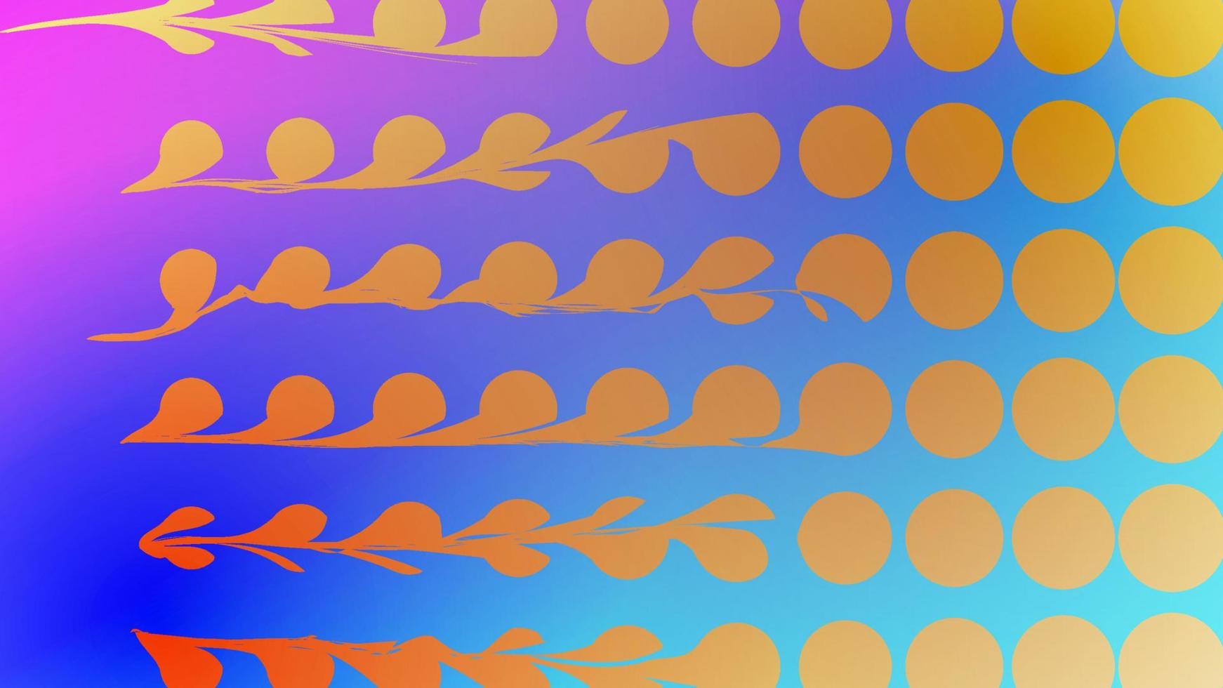 Colorful glitch dotted blurred background. Modern abstract gradient card with halftone circles. Business poster. vector