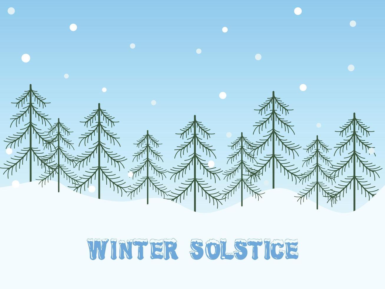 Vector background winter solstice