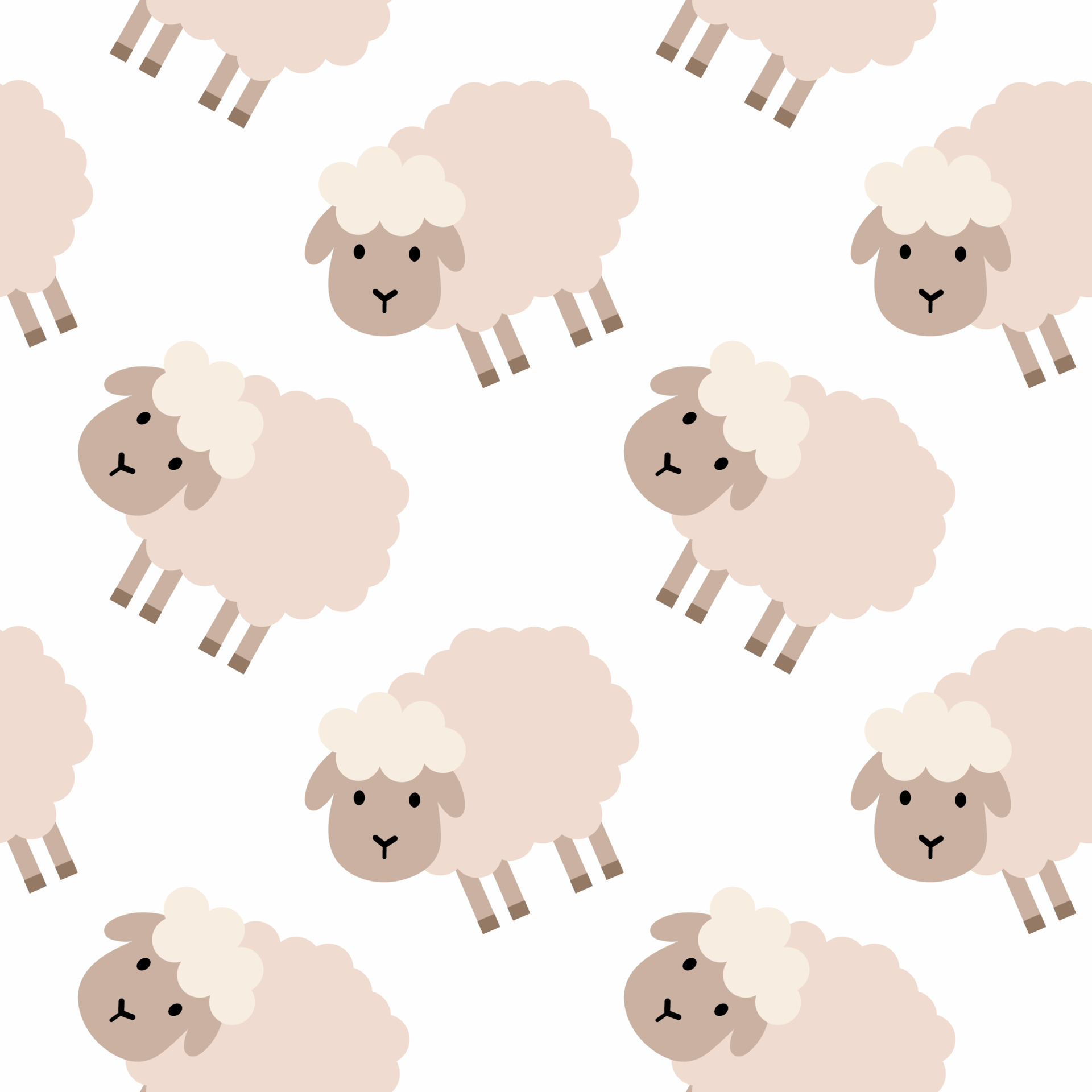 papel tapiz transparente con ovejas lindas. un patrón con oveja para