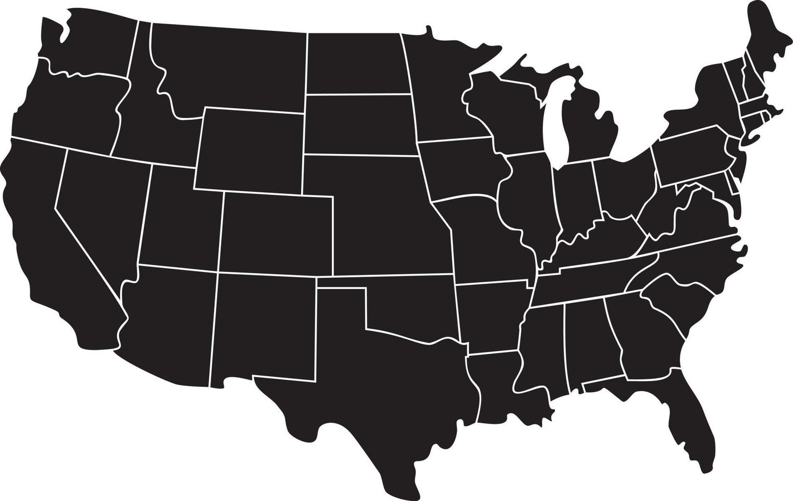 USA map vector