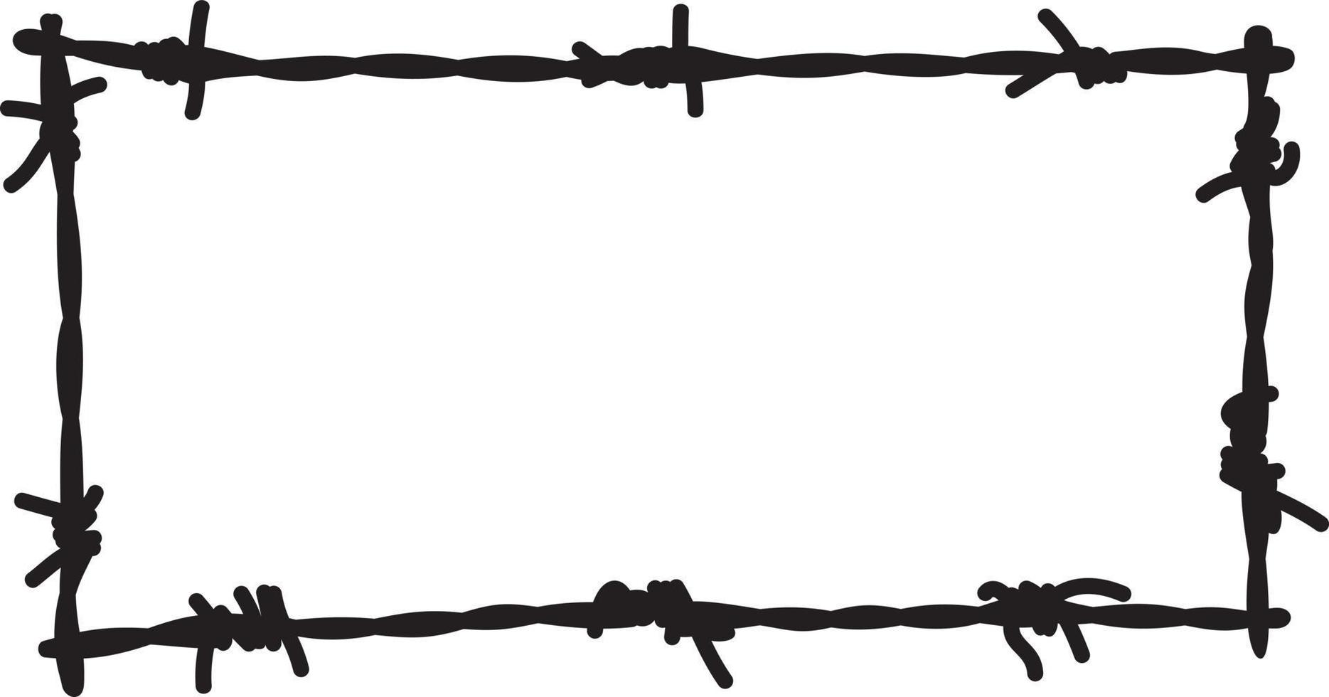 Barbed Wire frame vector