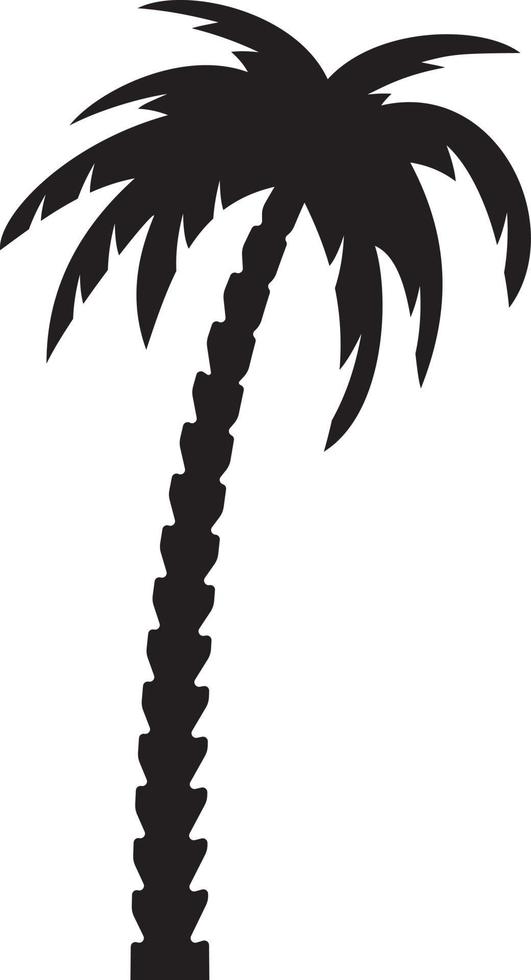 Palm tree silhouette vector