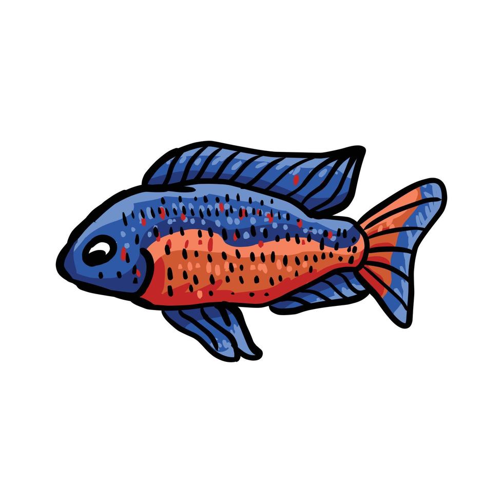 Diseño vectorial de peces decorativos únicos o adecuados para el logotipo de la tienda de peces ornamentales, etc. vector