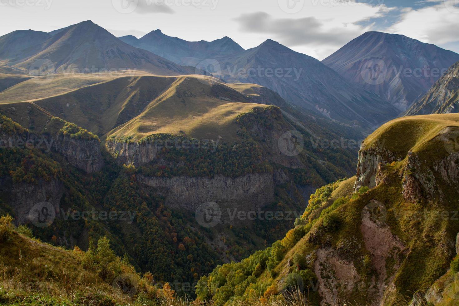 Caucasus Mountains near Gudauri photo