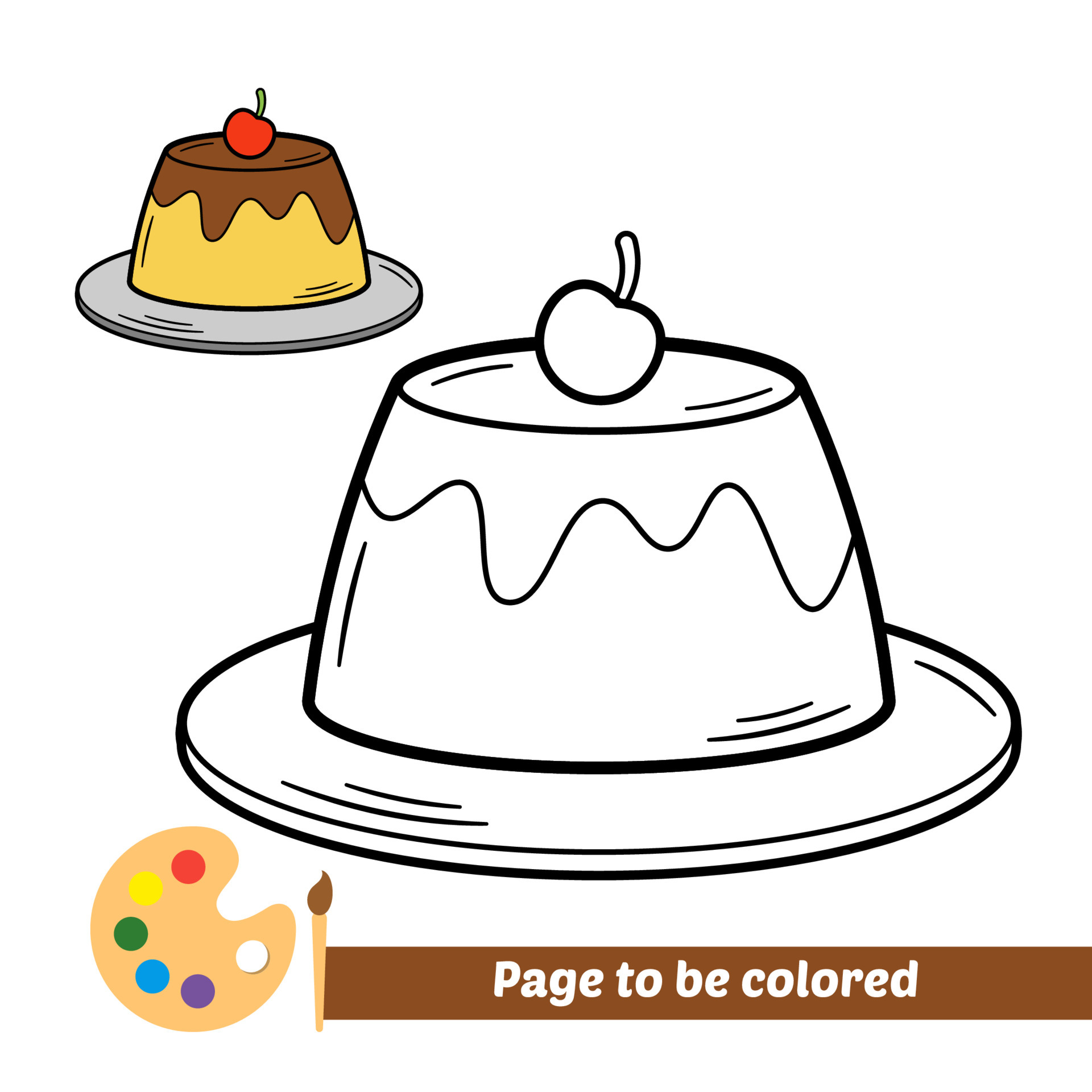 libro para colorear para niños, vector de pudín 4775350 Vector en Vecteezy libro para colorear para niños, vector de pudín 4775350 Vector en Vecteezy