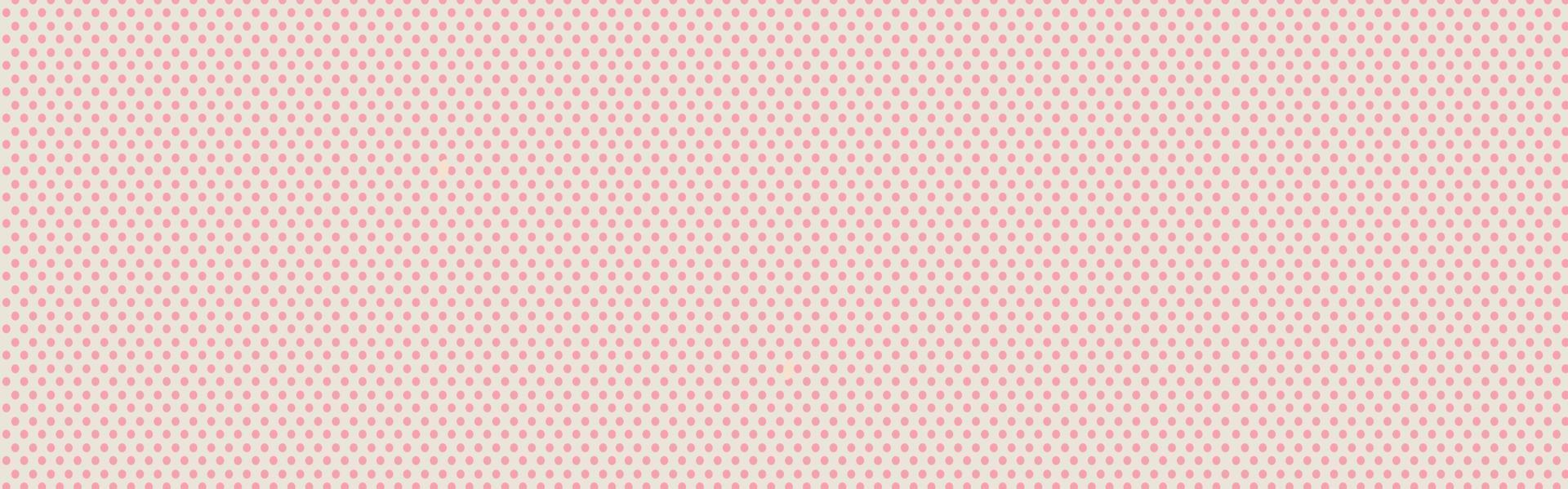 patrón de pastel de vector transparente con lunares de color rosa oscuro sobre un fondo de color rosa bebé dulce.