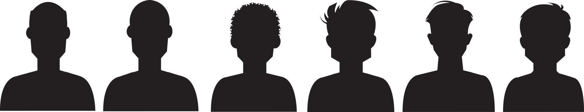 Avatar icon. Profile icons set. Male and female avatars. Vector illustration