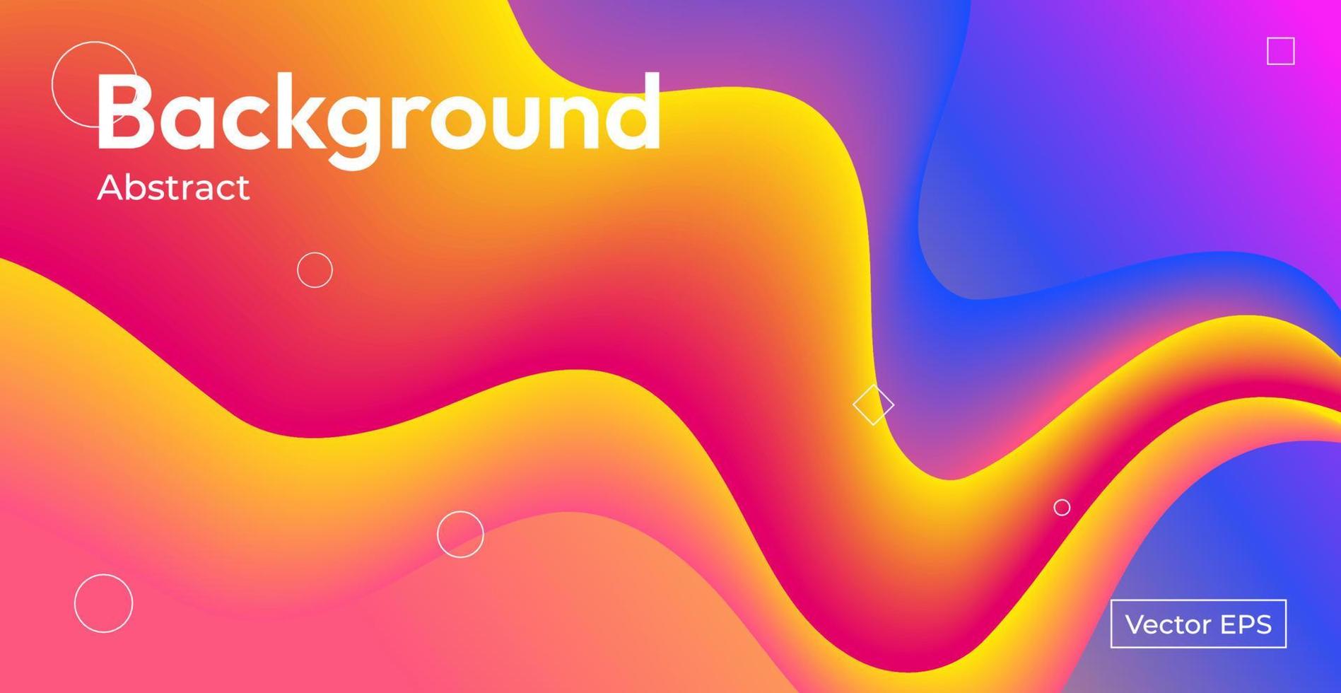 Abstract background with a liquid form of combination of colorfull. Vector