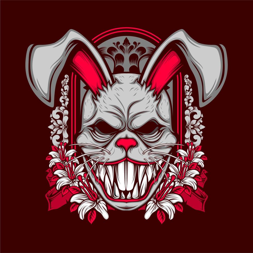 cool rabbit masks vector