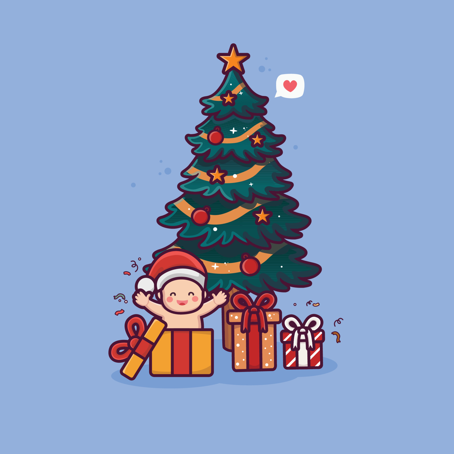 cute baby wearing santa hat with christmas tree cartoon 4776013 Vector Art at Vecteezy cute baby wearing santa hat with christmas tree cartoon 4776013 Vector Art at Vecteezy