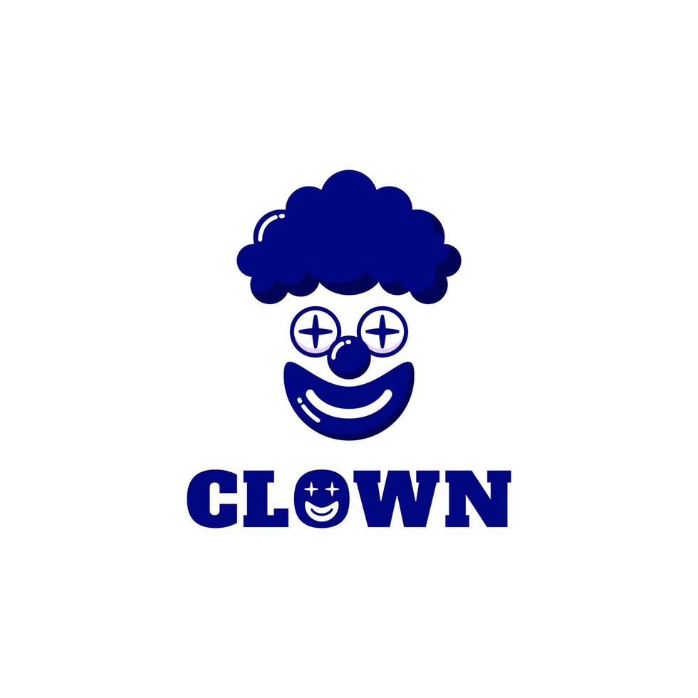 Clown logo vector illustration