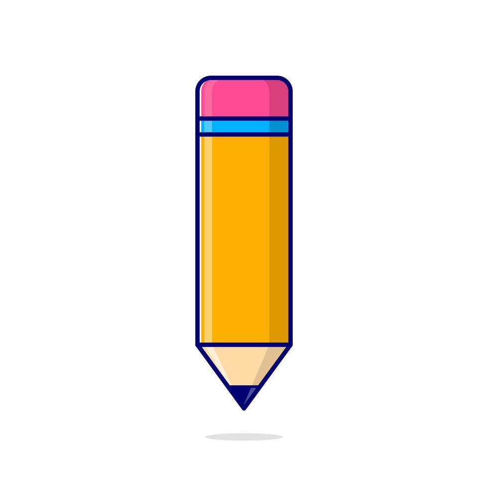 Pencil cartoon style icon illustration vector