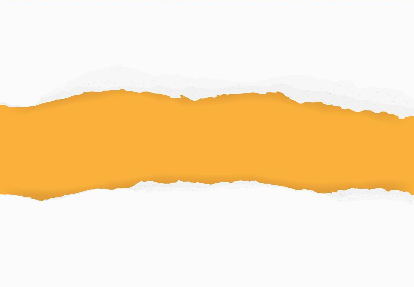 Torn paper edges for background. Ripped paper texture background with area for copy space. Vector. vector