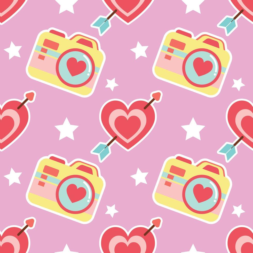 sweet valentines seamless for valentine's day vector