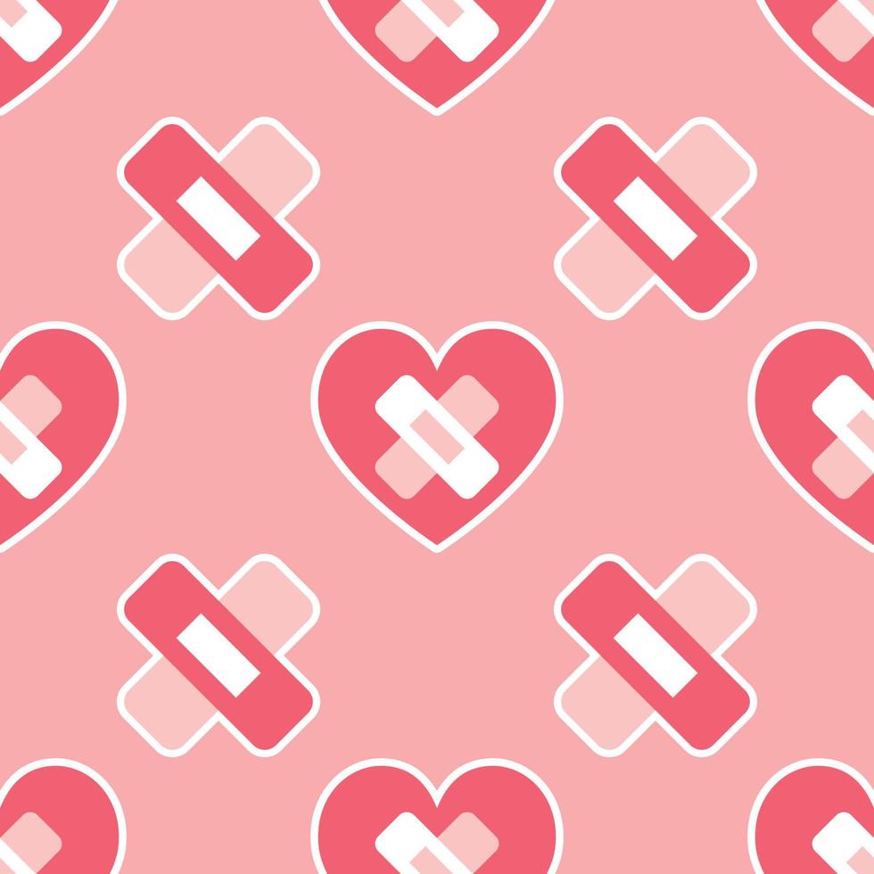 sweet icon valentines seamless fashion pattern for valentine's day vector