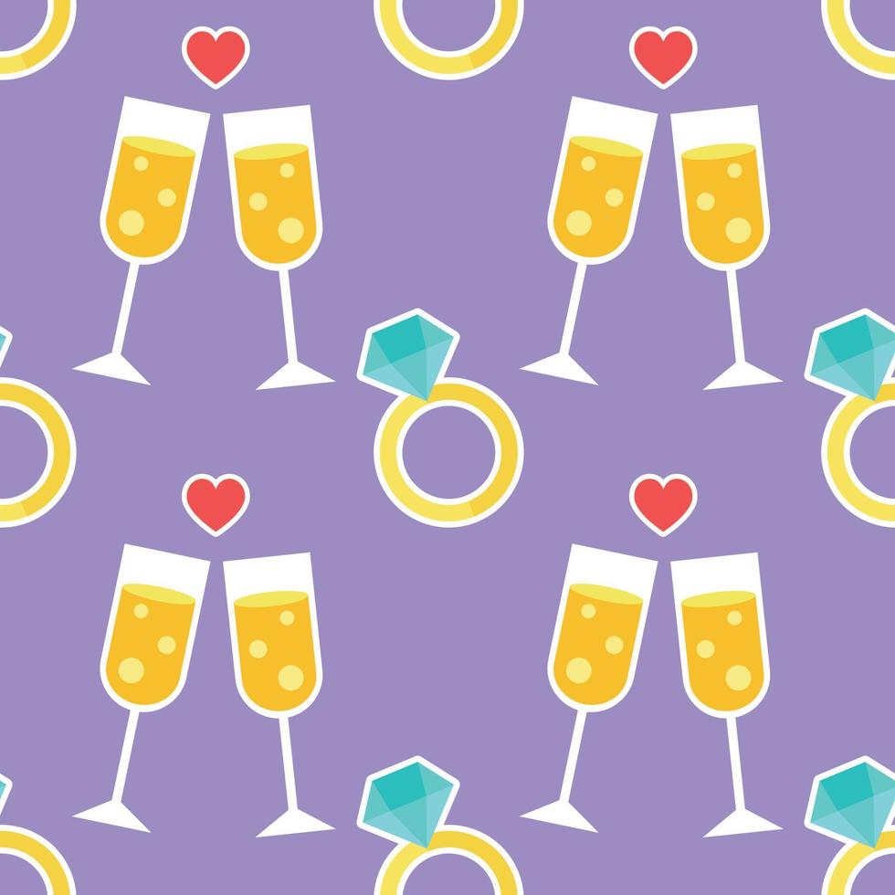 sweet icon valentines pattern seamless for valentine's day vector