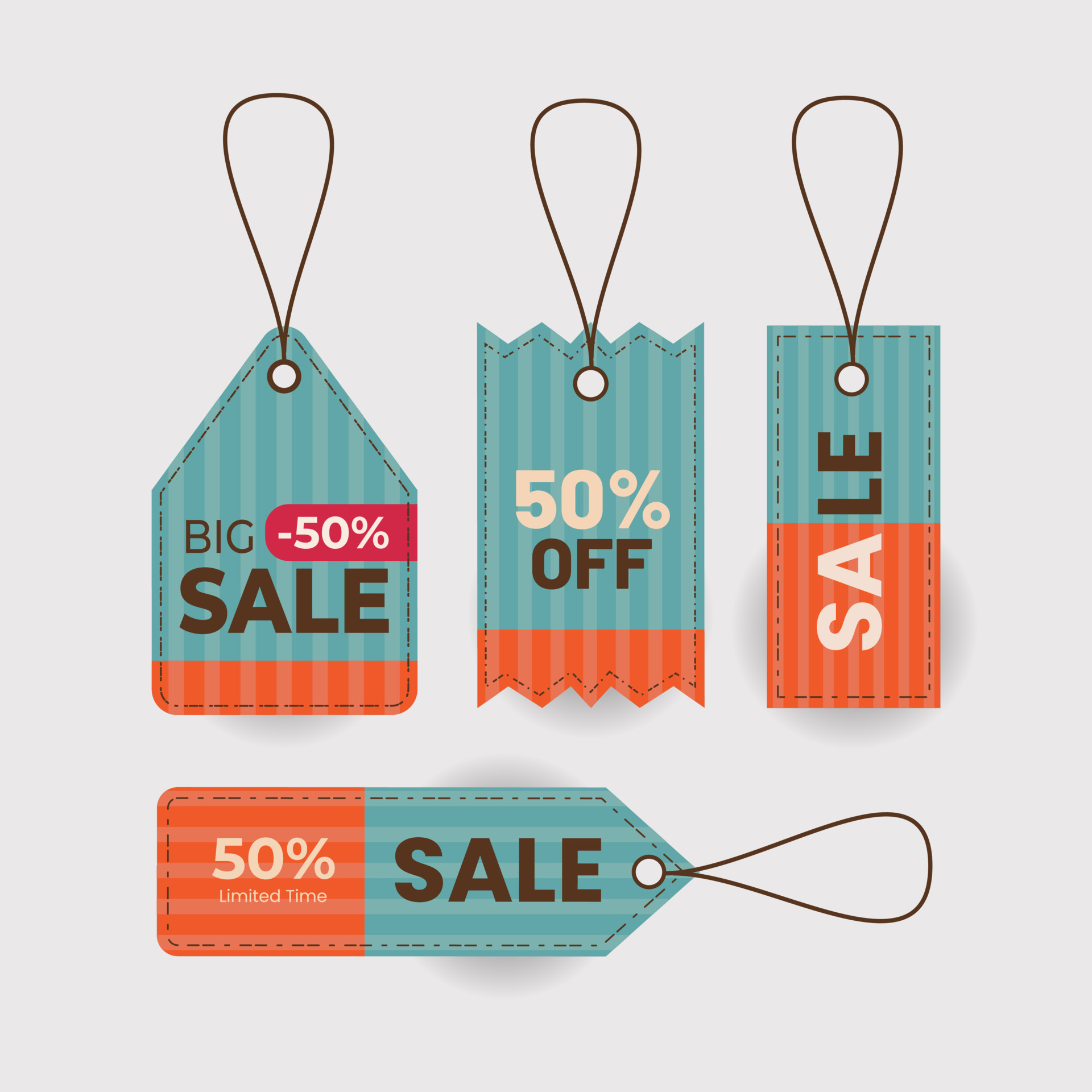 Price Tag discount Set label with various shape Vector 4776407 Vector Art at Vecteezy