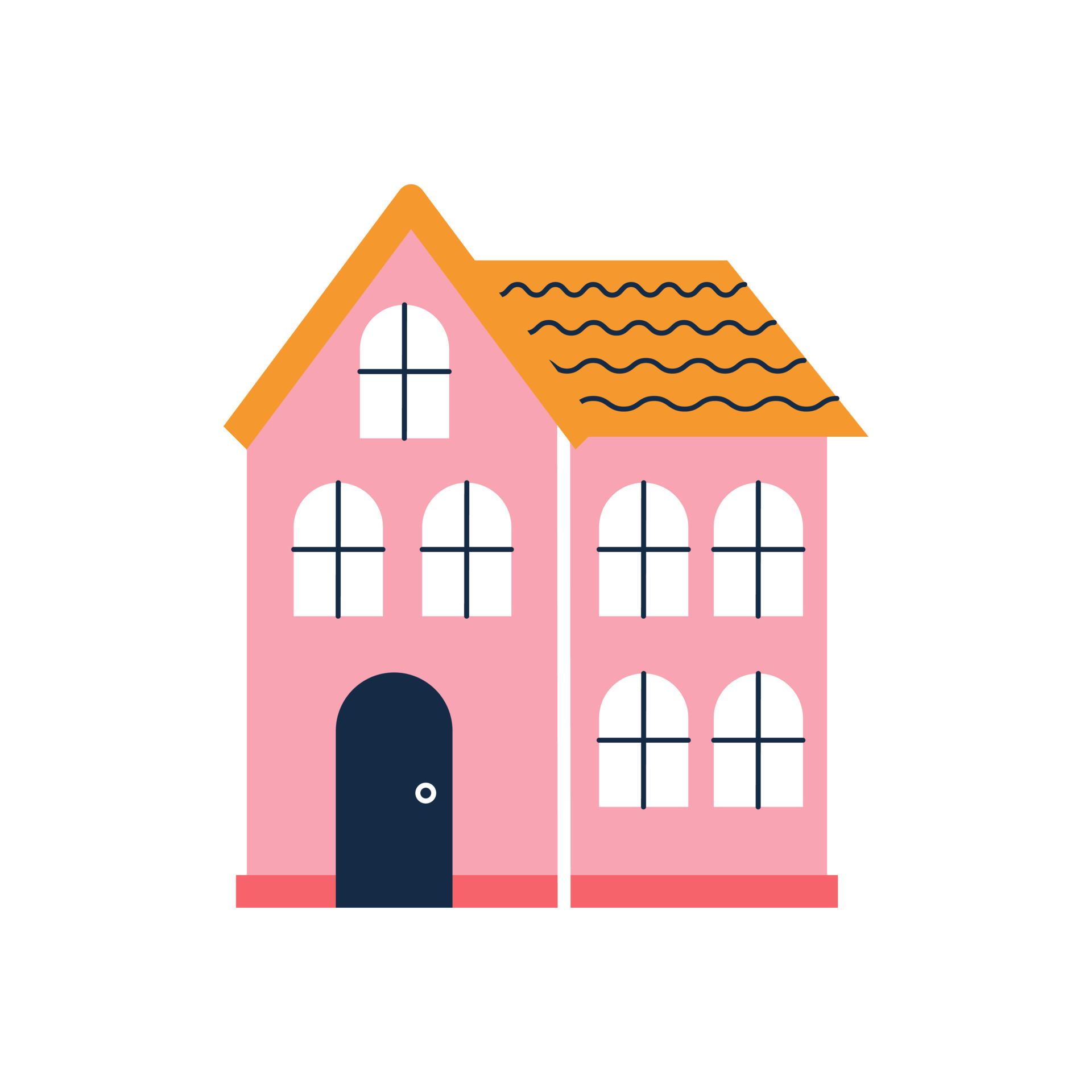 Pink House Clipart
