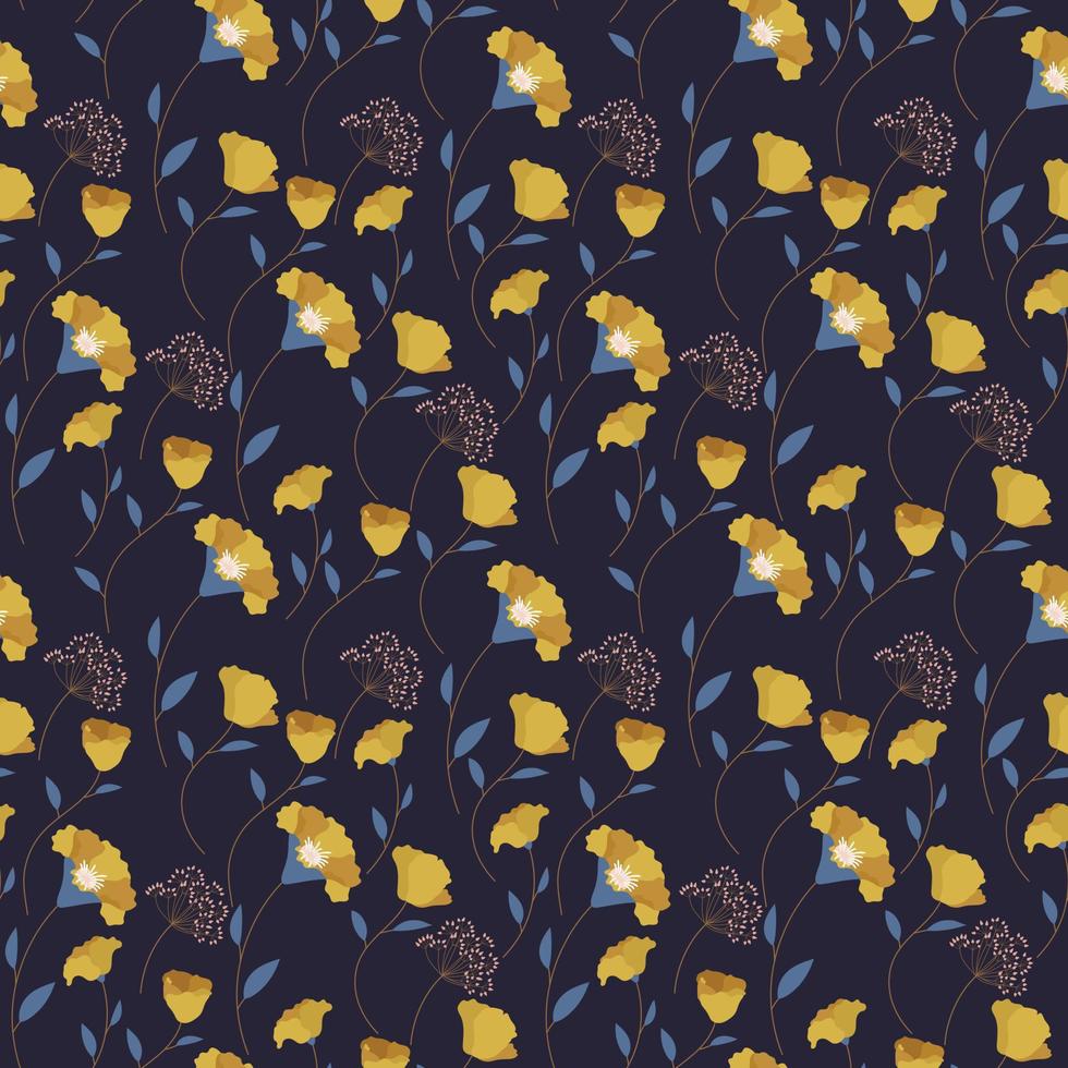 Flower very beautiful seamless pattern design for decorating, wallpaper, wrapping paper, fabric, backdrop and etc. vector