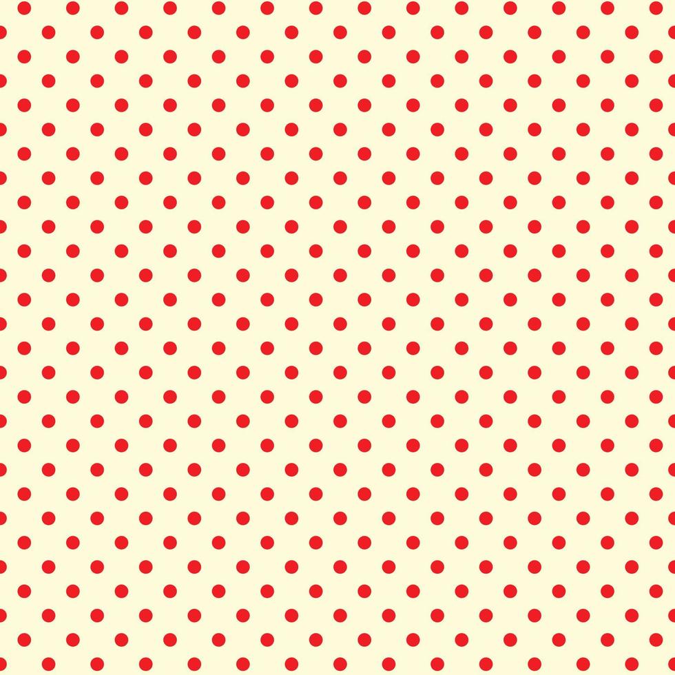 Diseño de patrón transparente de punto rojo para decoración, papel tapiz, papel de regalo, tela, telón de fondo, etc. vector