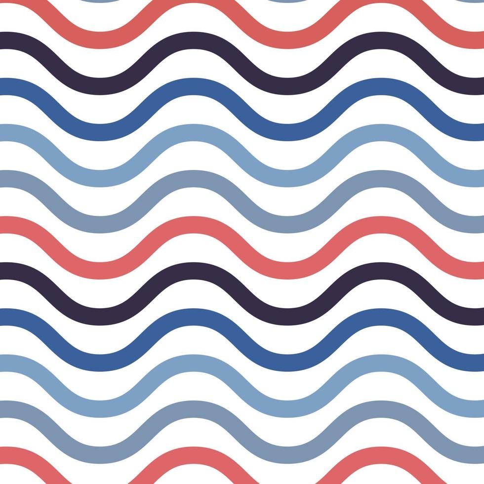 Colorful curve seamless pattern design for decorating, wallpaper, wrapping paper, fabric, backdrop and etc. vector