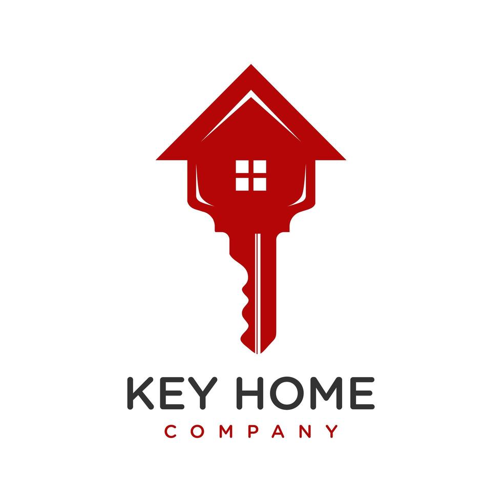 house key logo design vector