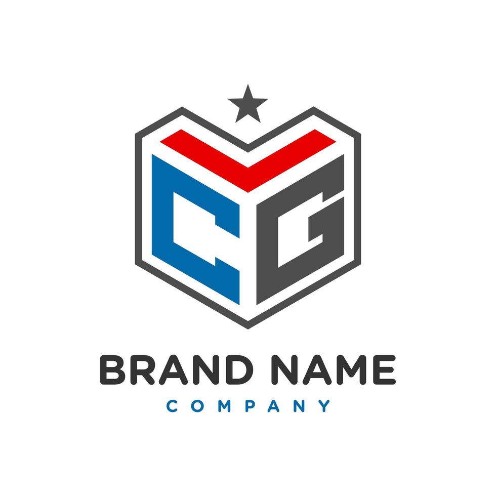 initial logo CG vector