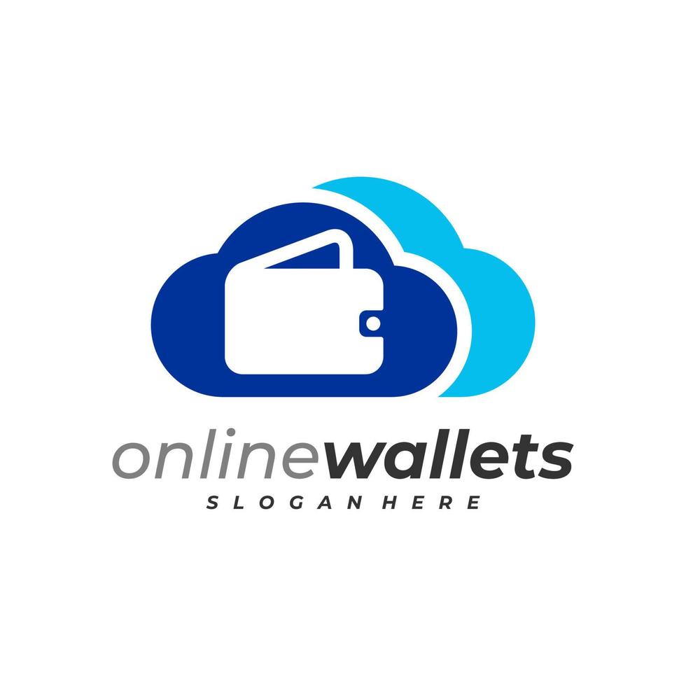 Cloud Wallets logo vector template, Creative Wallets logo design concepts