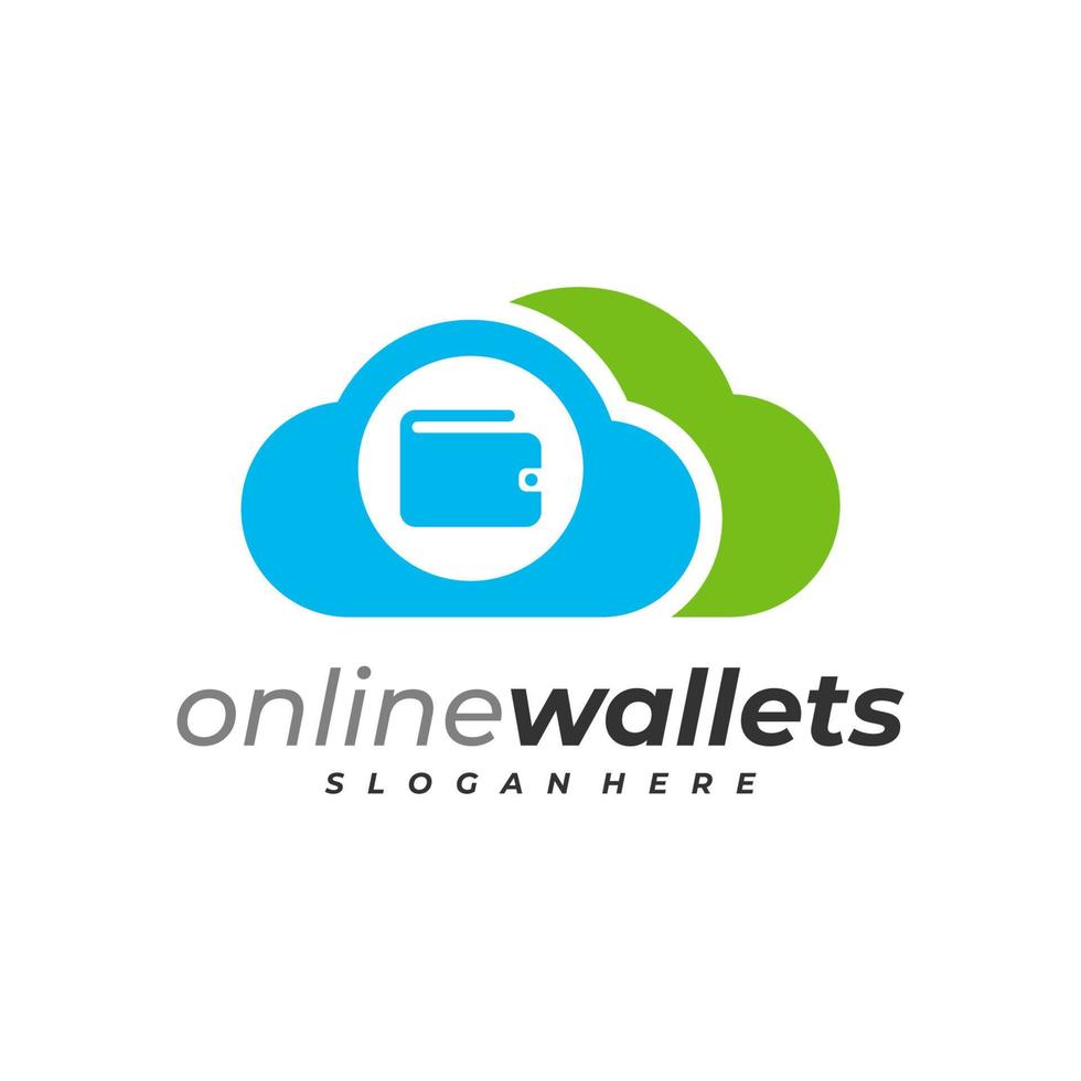 Cloud Wallets logo vector template, Creative Wallets logo design concepts
