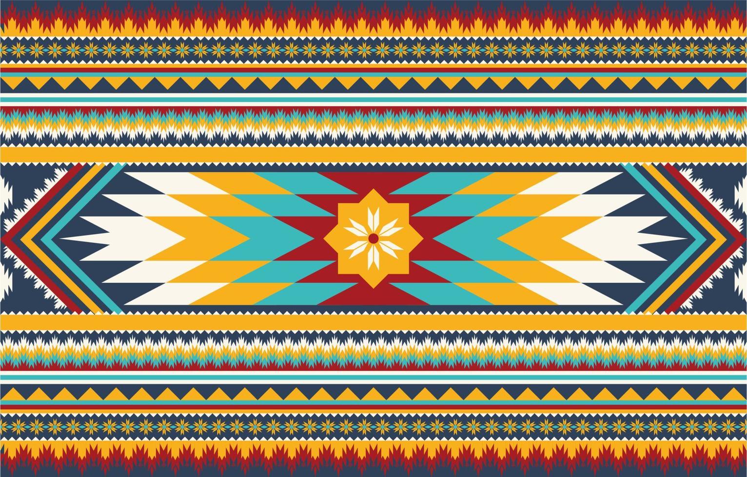 Ethnic fabric texture pattern Abstract Geometric Vector Aztec oriental illustration retro embroidery repeating ceramic tile