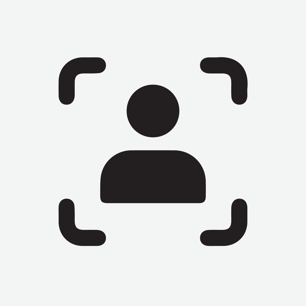 Image scan logo icon with different colors. Quick response image. Matrix image scanning mobile phone app. Isolated vector illustration