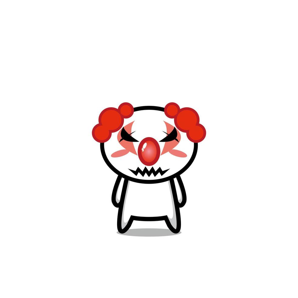 Clown cute character vector design face