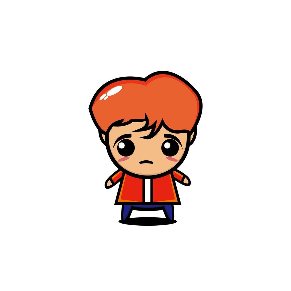 Boy band Cute cartoon character illustration vector