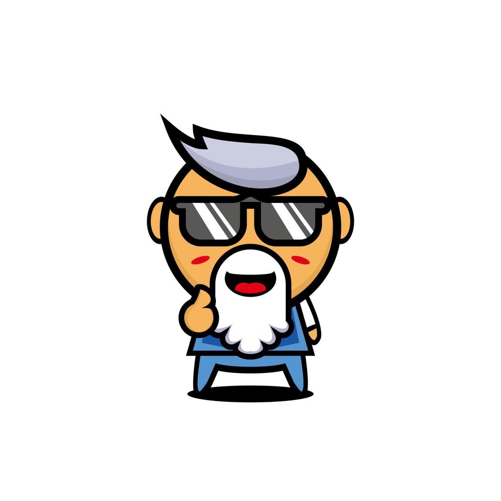 Grandpa cute design art cartoon character vector