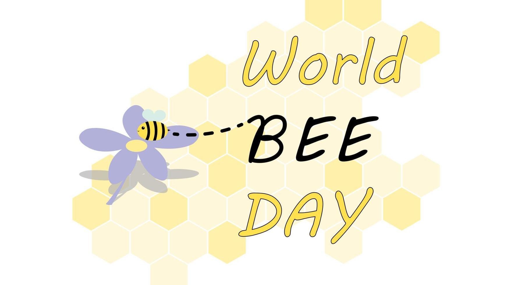 World bee day vector