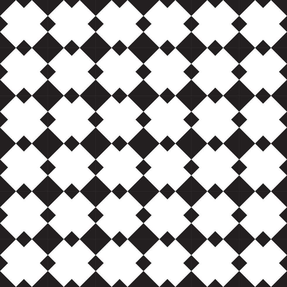 línea de cuadrícula de vector de patrones sin fisuras con forma de diamante. gráfico simple en blanco y negro.