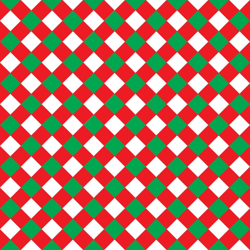 Pattern seamless christmas red and green for paper gift fabric background etc. vector