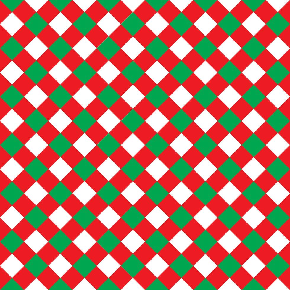 patrón transparente navidad rojo y verde para papel regalo tela fondo, etc. vector