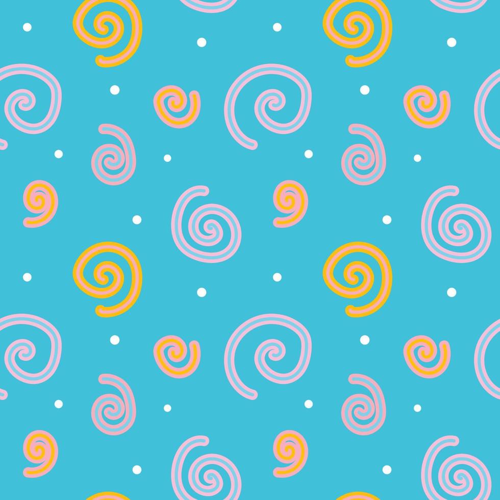 Abstract pattern seamless vector inspire from under the sea and flower.