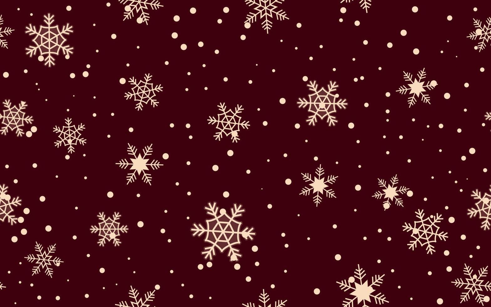 Fondo de Navidad simple creado con copos de nieve y nevadas como objetos, ilustración de vector de banner de Navidad, banner de ventas de Navidad.